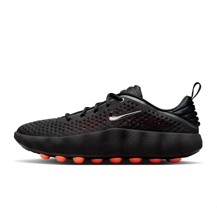 Nike Black Sneakers with Orange Outsole Pods