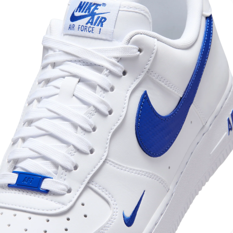 Nike White & Blue Low-Top Sneakers