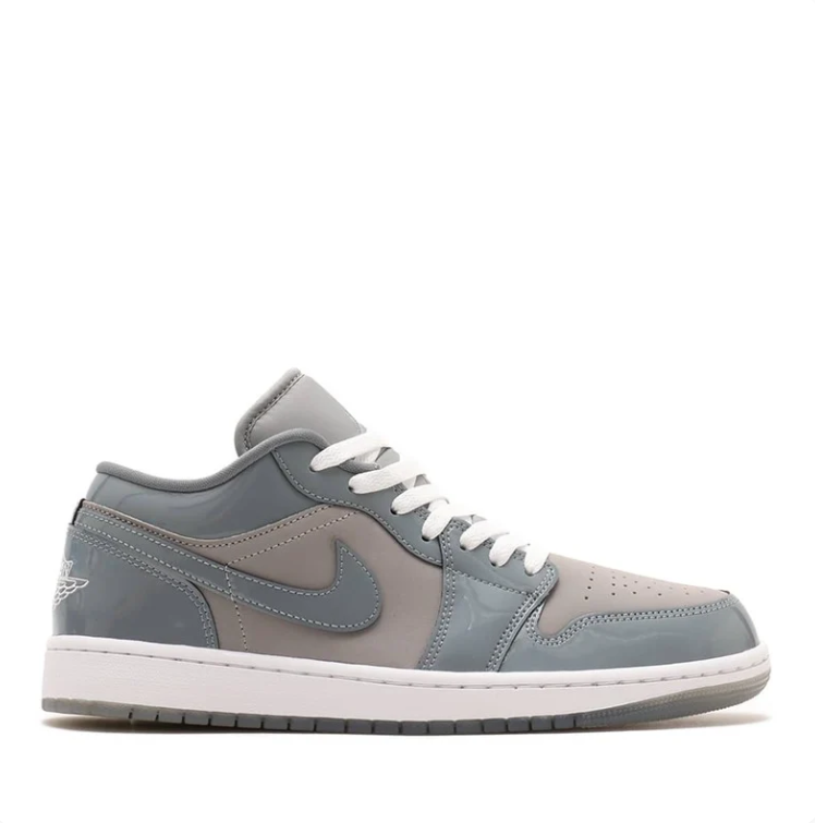 Air Jordan 1 Low Grey & White Sneakers