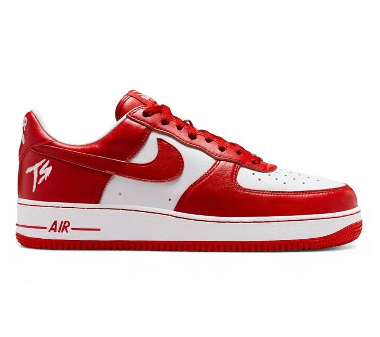 Nike Air Force 1 Low – Red & White Sneakers