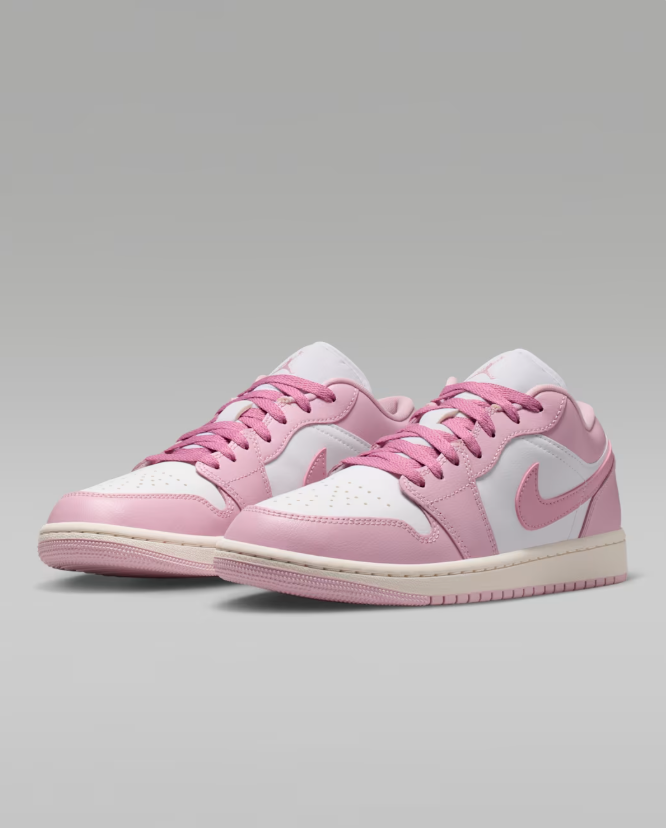 Jordan Air Jordan 1 Low – Soft Pink & White Sneakers