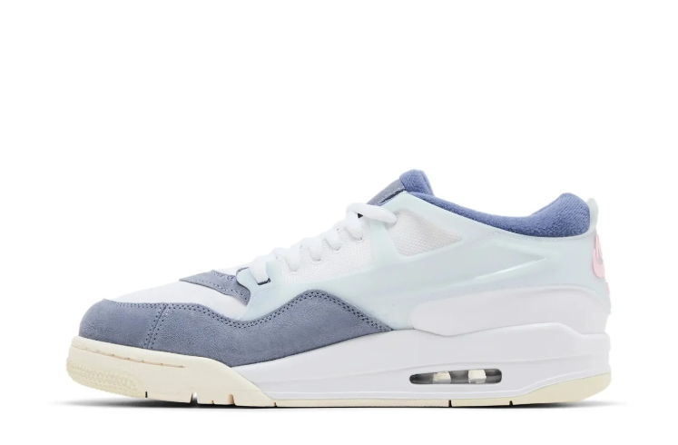 Jordan White & Slate Blue Low-Top Sneakers
