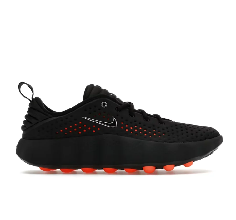 Nike Black Sneakers with Orange Outsole Pods