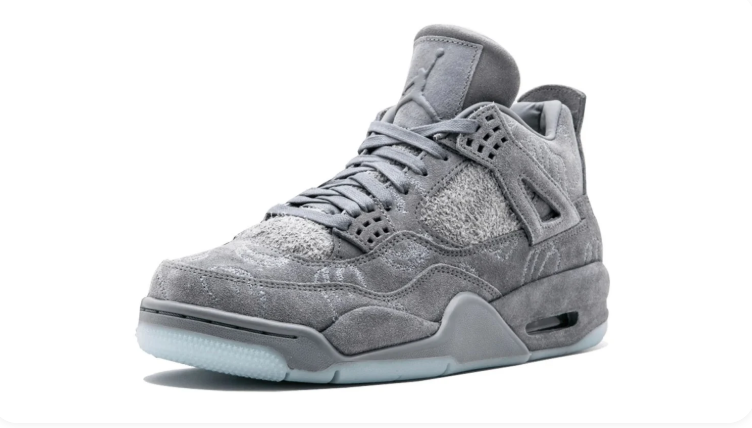 Jordan Tonal Grey Textured Mid-Top Sneakers