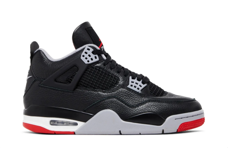 Jordan Black Sneakers with Gray and Red Accents