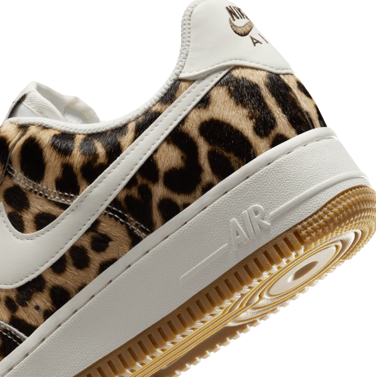 Nike Leopard Print Low-Top Sneakers with Gum Sole