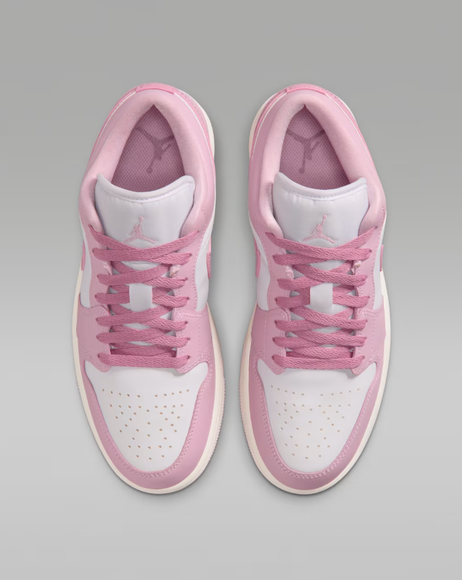 Jordan Air Jordan 1 Low – Soft Pink & White Sneakers