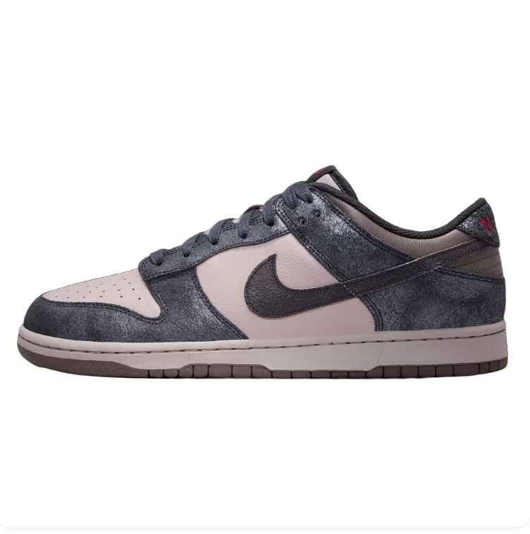 Nike Low-Top Sneakers – Charcoal & Stone Textured Design