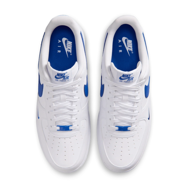 Nike White & Blue Low-Top Sneakers