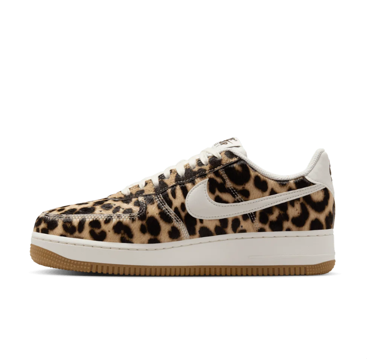 Nike Leopard Print Low-Top Sneakers with Gum Sole
