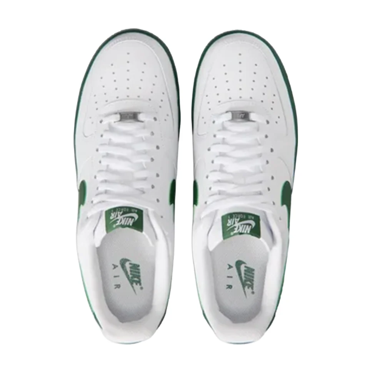 Nike Air Force 1 Low – White & Dark Green Sneakers