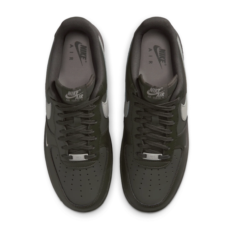 Nike Dark Olive & Grey Low-Top Sneakers