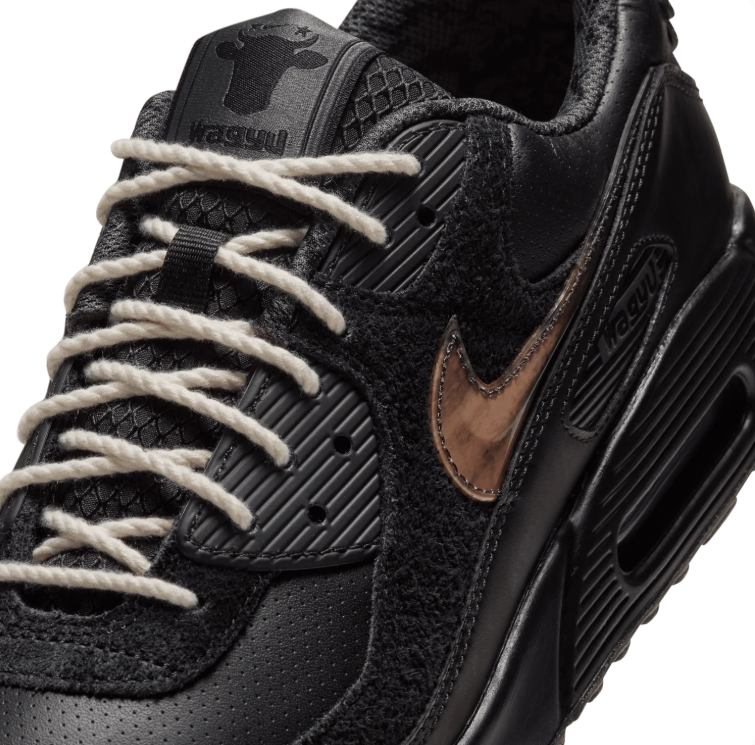 Nike Black & Brown Sneakers with Rope Laces