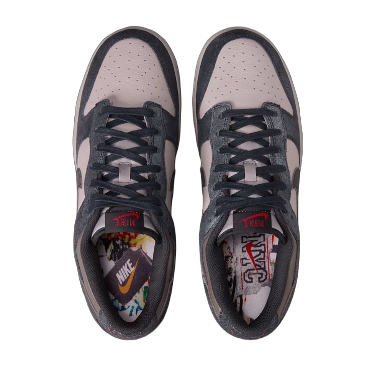 Nike Low-Top Sneakers – Charcoal & Stone Textured Design