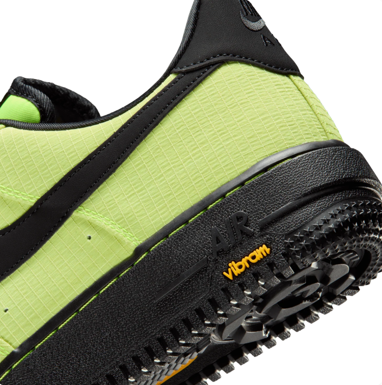 Nike Lime Green & Black Textured Low-Top Sneakers