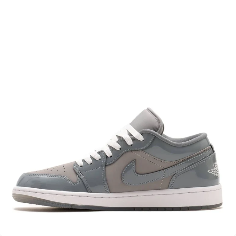 Air Jordan 1 Low Grey & White Sneakers