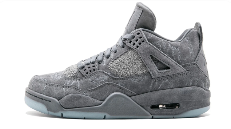 Jordan Tonal Grey Textured Mid-Top Sneakers