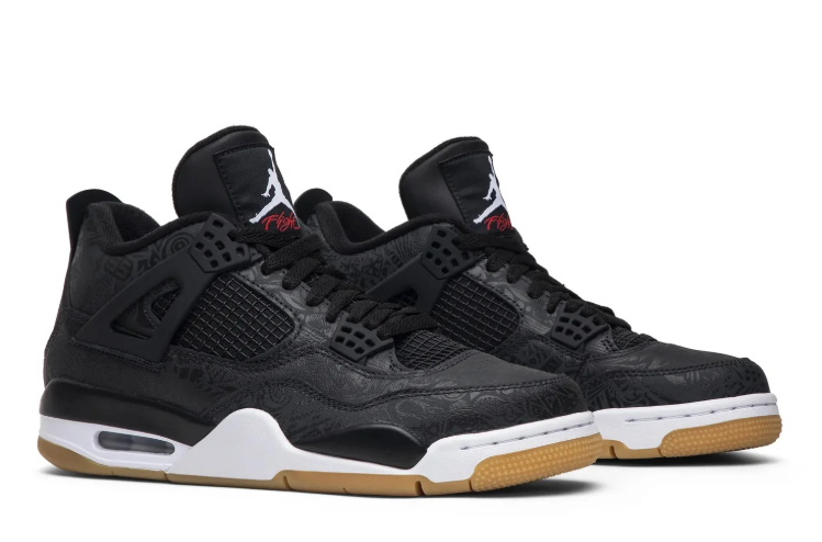 Jordan Black Sneakers with Gum-Colored Outsole