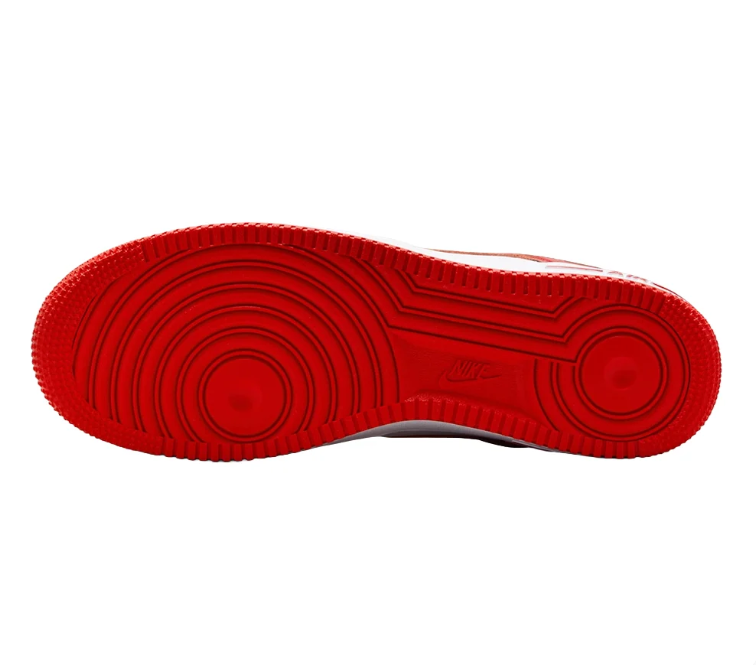 Nike Air Force 1 Low – Red & White Sneakers