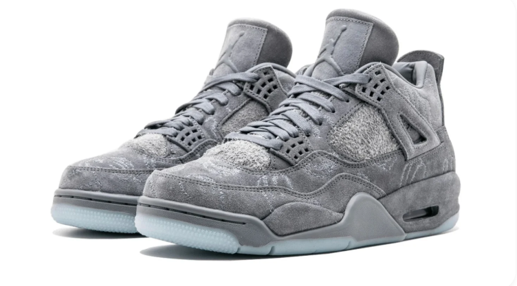 Jordan Tonal Grey Textured Mid-Top Sneakers