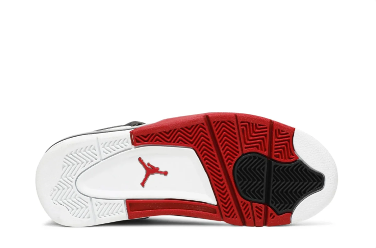 Jordan Graphic Mid-Top Sneakers – White, Red & Black