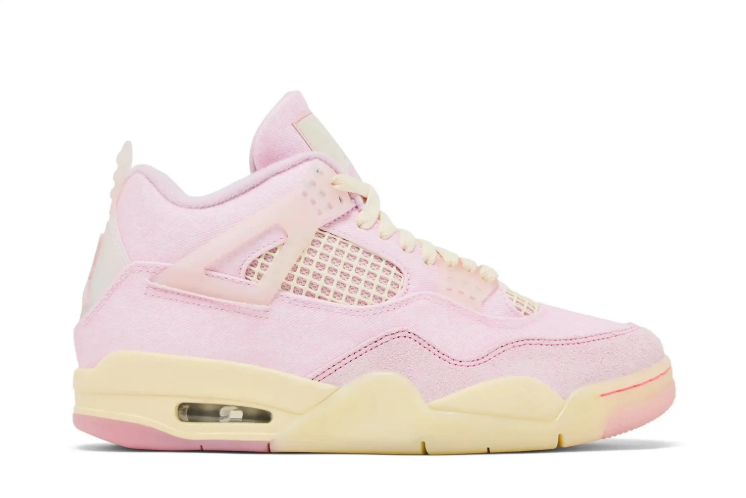 Jordan Pastel Pink Sneakers with Cream Details