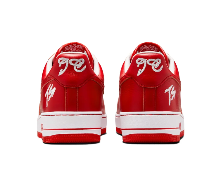 Nike Air Force 1 Low – Red & White Sneakers