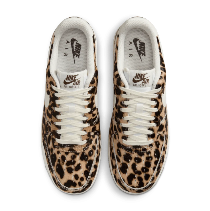 Nike Leopard Print Low-Top Sneakers with Gum Sole