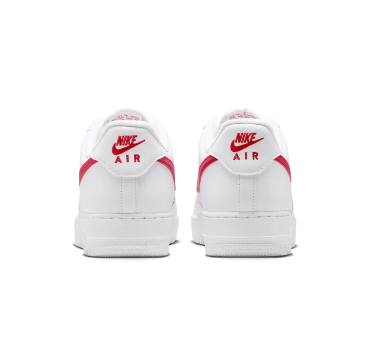 Nike Air Force 1 Low – White & Red Accent Sneakers