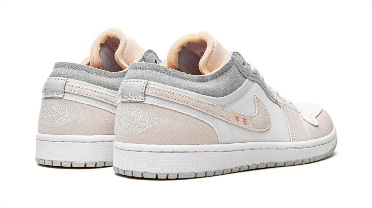 Jordan Low-Top Sneakers – White, Beige & Grey