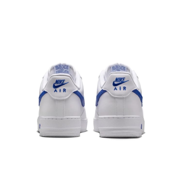 Nike White & Blue Low-Top Sneakers