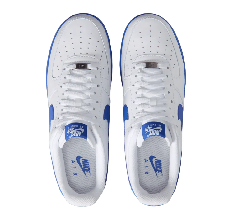 Nike Air Force 1 Low – White & Blue Sneakers