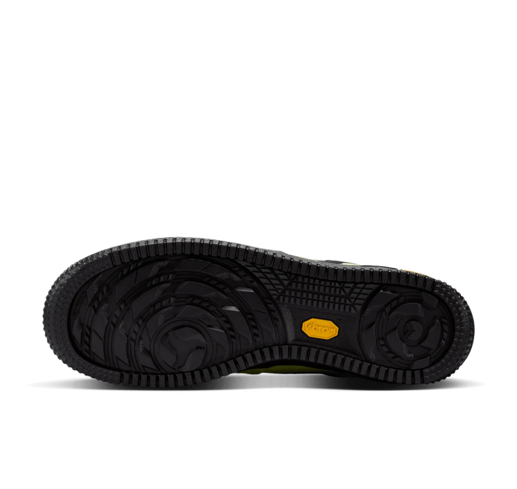 Nike Lime Green & Black Textured Low-Top Sneakers