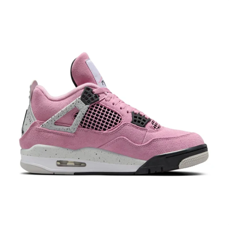 Jordan Pink Sneakers with Speckled Gray Details