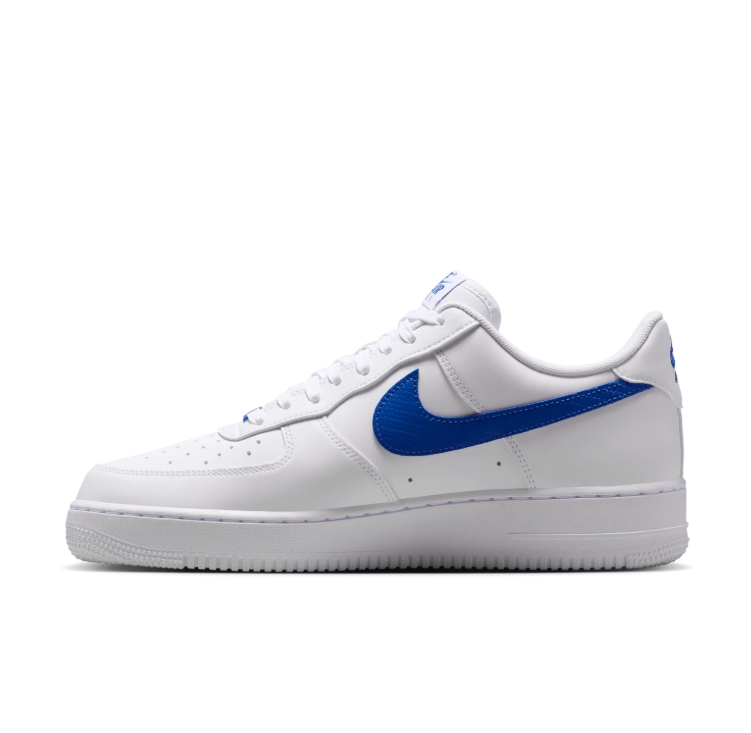 Nike White & Blue Low-Top Sneakers