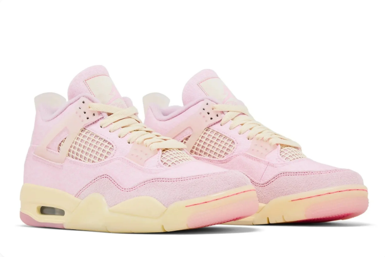 Jordan Pastel Pink Sneakers with Cream Details