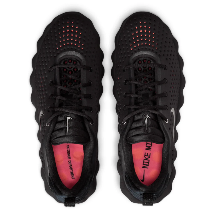 Nike Black Sneakers with Orange Outsole Pods